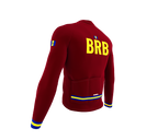 ScudoPro Pro Thermal Long Sleeve Cycling Jersey Country CODE Barbados Vine | Men and Women
