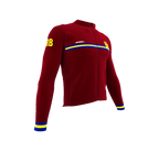 ScudoPro Pro Thermal Long Sleeve Cycling Jersey Country CODE Barbados Vine | Men and Women