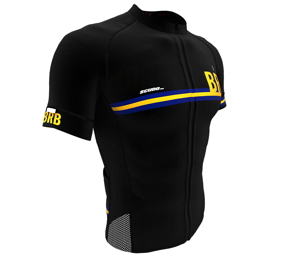 Barbados Black CODE Short Sleeve Cycling PRO Jersey for Men and Women