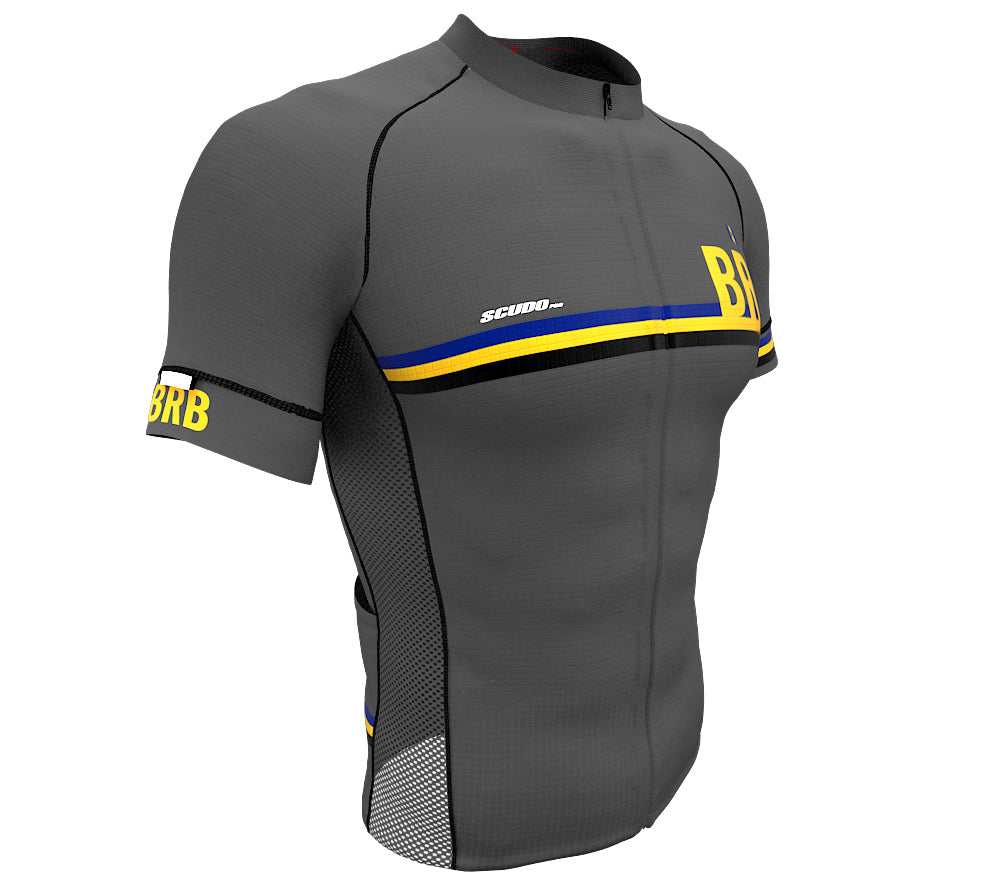 Barbados Gray CODE Short Sleeve Cycling PRO Jersey for Men and Women