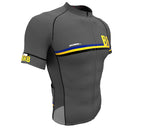 Barbados Gray CODE Short Sleeve Cycling PRO Jersey for Men and Women