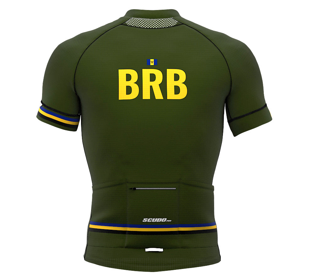Barbados Green CODE Short Sleeve Cycling PRO Jersey for Men and Women