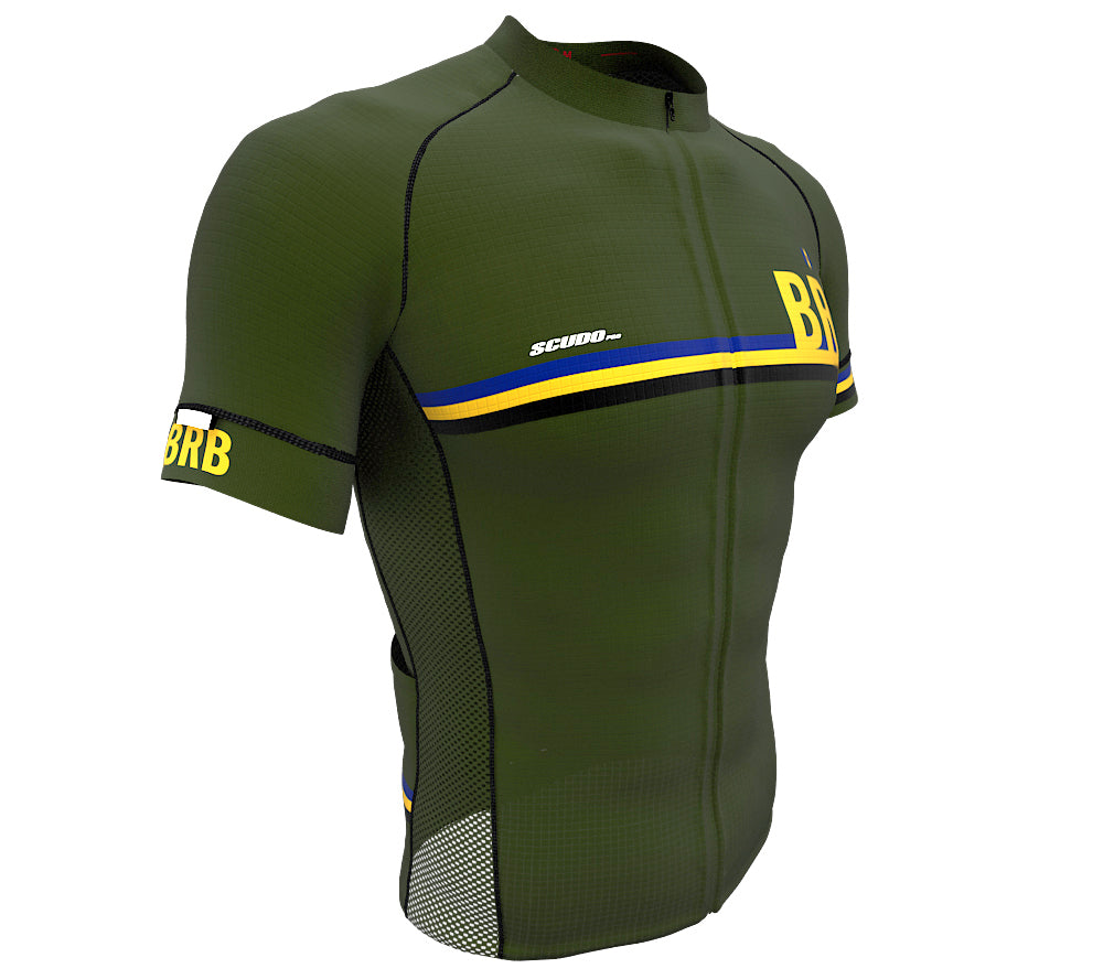 Barbados Green CODE Short Sleeve Cycling PRO Jersey for Men and Women
