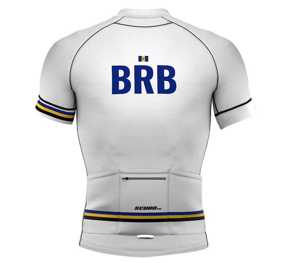 Barbados White CODE Short Sleeve Cycling PRO Jersey for Men and Women