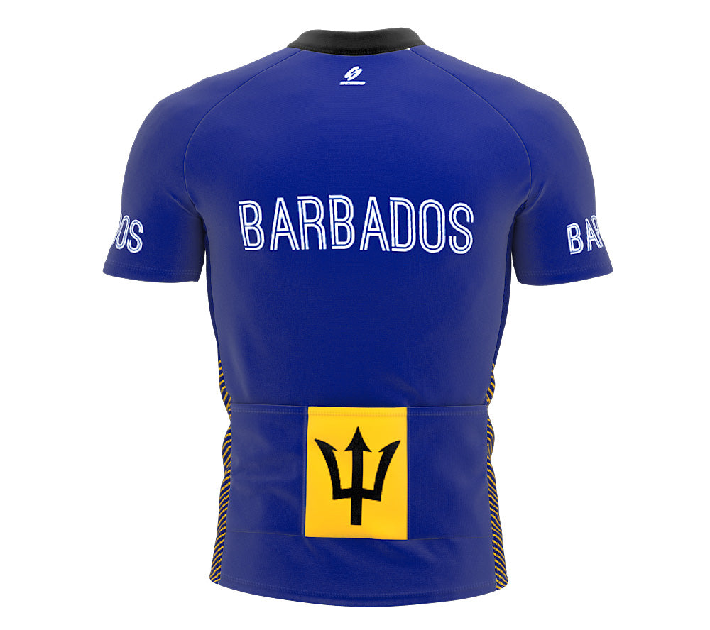 Barbados  Full Zipper Bike Short Sleeve Cycling Jersey
