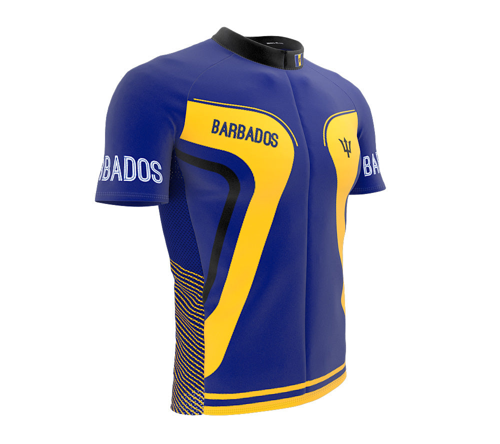 Barbados  Full Zipper Bike Short Sleeve Cycling Jersey