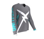 Bear Pedaling Power Gray Scudopro Cycling MTB BMX Jersey Long Sleeve for Men and Woman