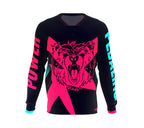 Bear Pedaling Power Scudopro Cycling MTB BMX Jersey Long Sleeve for Men and Woman