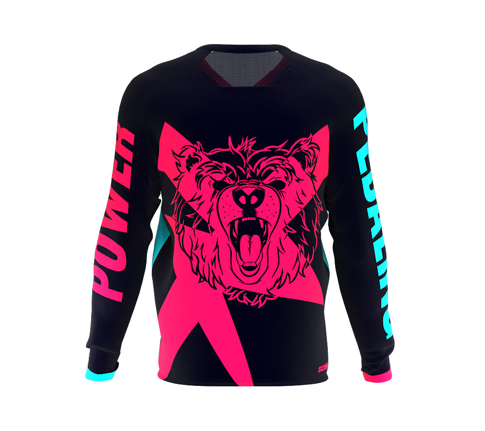 Bear Pedaling Power Scudopro Cycling MTB BMX Jersey Long Sleeve for Men and Woman