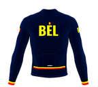 ScudoPro Pro Thermal Long Sleeve Cycling Jersey Country CODE Belgium Blue | Men and Women