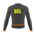 ScudoPro Pro Thermal Long Sleeve Cycling Jersey Country CODE Belgium Gray | Men and Women