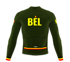 ScudoPro Pro Thermal Long Sleeve Cycling Jersey Country CODE Belgium Green | Men and Women