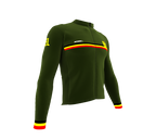 ScudoPro Pro Thermal Long Sleeve Cycling Jersey Country CODE Belgium Green | Men and Women