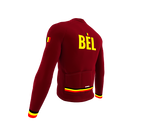 ScudoPro Pro Thermal Long Sleeve Cycling Jersey Country CODE Belgium Vine | Men and Women