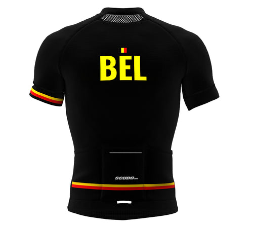 Belgium Black CODE Short Sleeve Cycling PRO Jersey for Men and Women