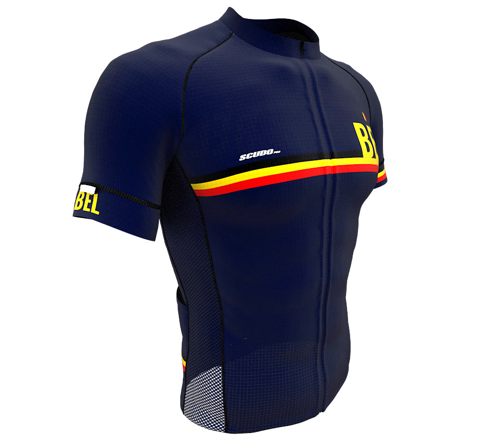 Belgium Blue CODE Short Sleeve Cycling PRO Jersey for Men and Women