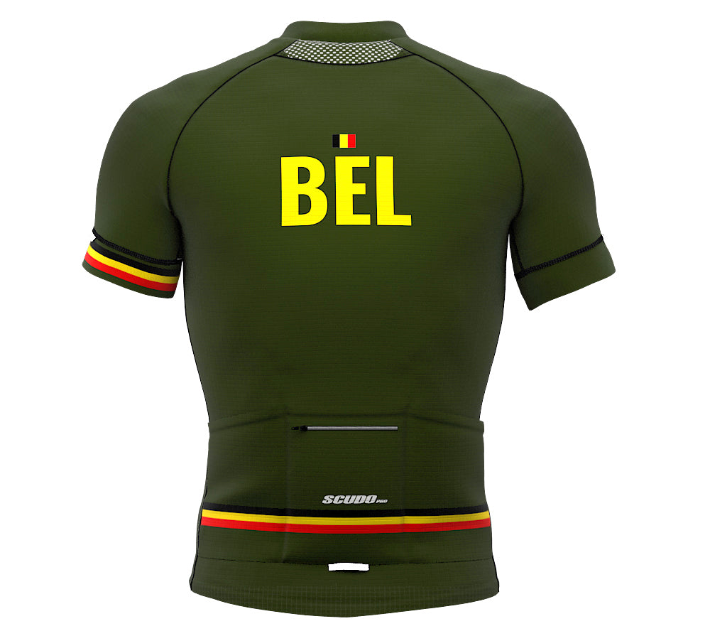 Belgium Green CODE Short Sleeve Cycling PRO Jersey for Men and Women