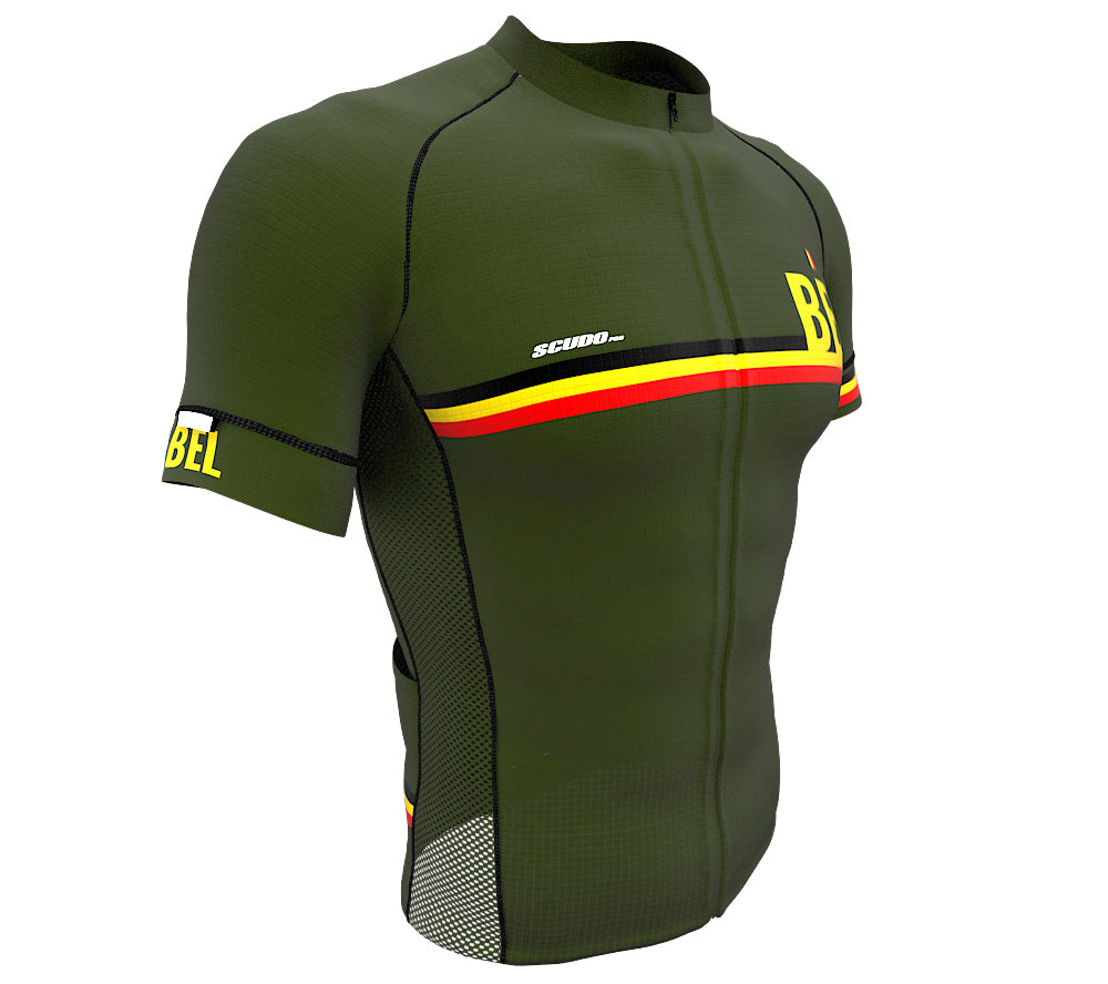 Belgium Green CODE Short Sleeve Cycling PRO Jersey for Men and Women