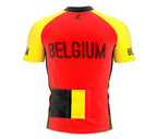 Belgium  Full Zipper Bike Short Sleeve Cycling Jersey