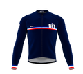 ScudoPro Pro Thermal Long Sleeve Cycling Jersey Country CODE Belize Blue | Men and Women