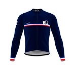 ScudoPro Pro Thermal Long Sleeve Cycling Jersey Country CODE Belize Blue | Men and Women