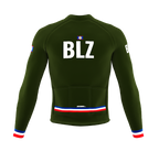 ScudoPro Pro Thermal Long Sleeve Cycling Jersey Country CODE Belize Green | Men and Women
