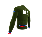 ScudoPro Pro Thermal Long Sleeve Cycling Jersey Country CODE Belize Green | Men and Women