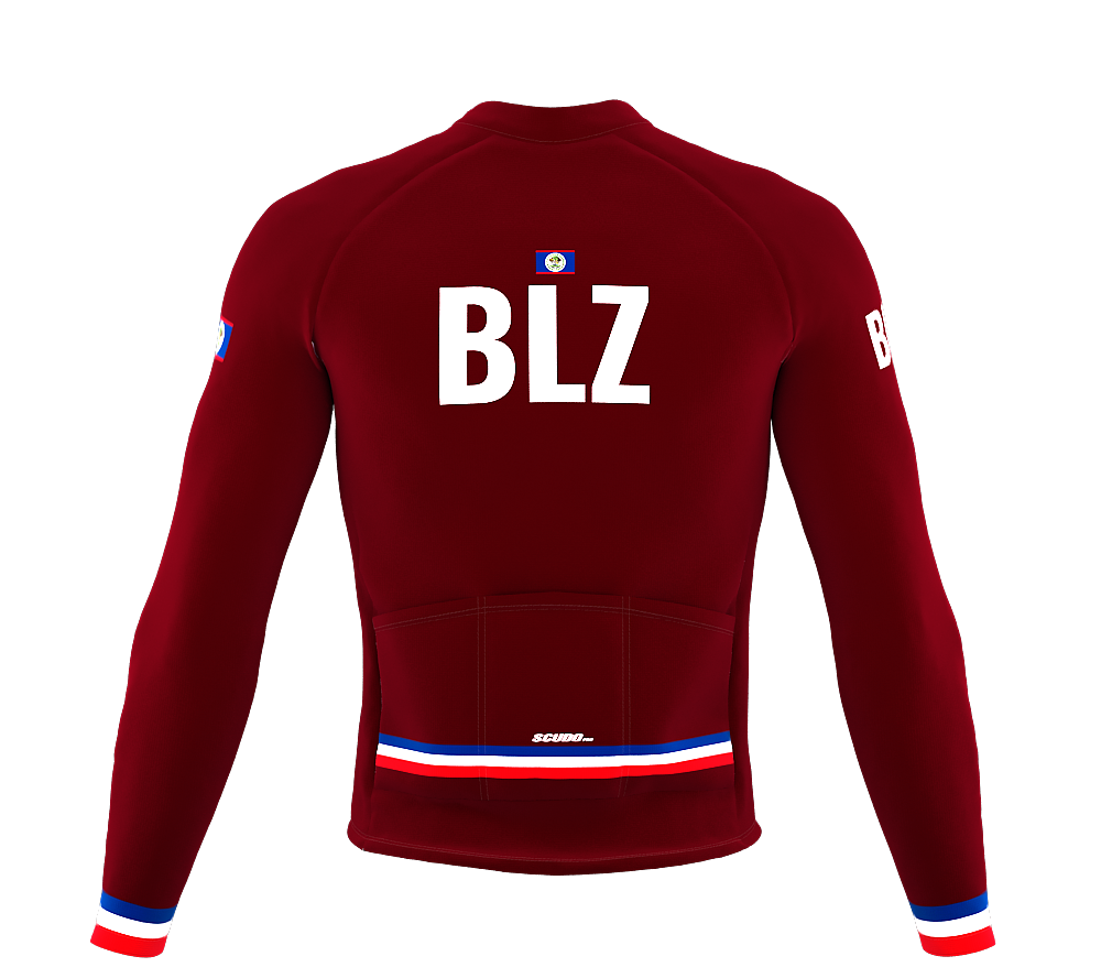 ScudoPro Pro Thermal Long Sleeve Cycling Jersey Country CODE Belize Vine | Men and Women