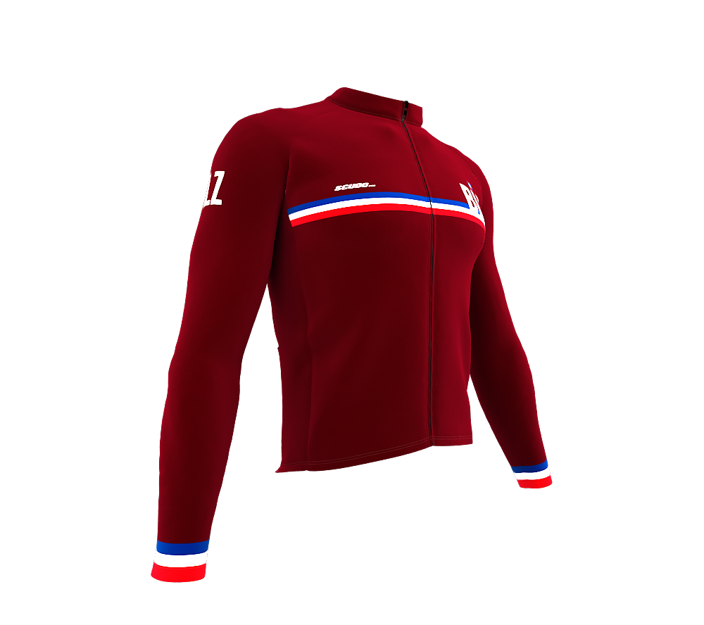 ScudoPro Pro Thermal Long Sleeve Cycling Jersey Country CODE Belize Vine | Men and Women