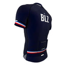 Belize Blue CODE Short Sleeve Cycling PRO Jersey for Men and Women