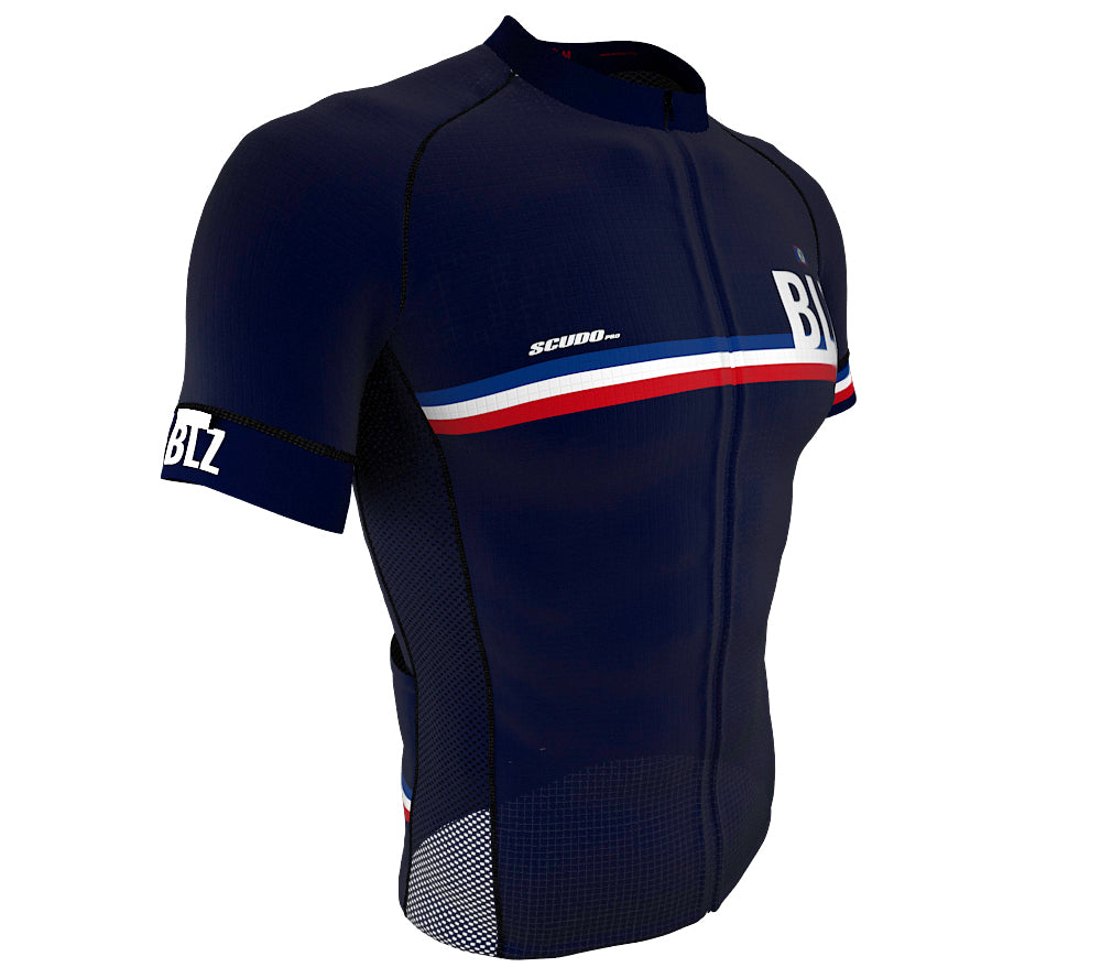 Belize Blue CODE Short Sleeve Cycling PRO Jersey for Men and Women