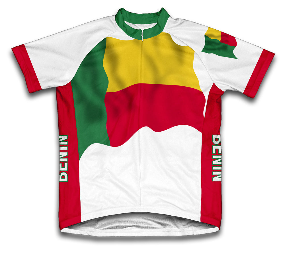 Benin Flag Cycling Jersey for Men and Women