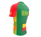 Benin  Full Zipper Bike Short Sleeve Cycling Jersey