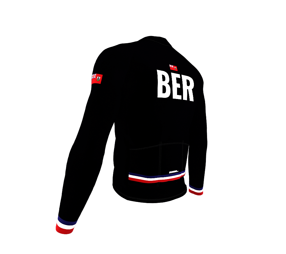 ScudoPro Pro Thermal Long Sleeve Cycling Jersey Country CODE Bermuda Black | Men and Women