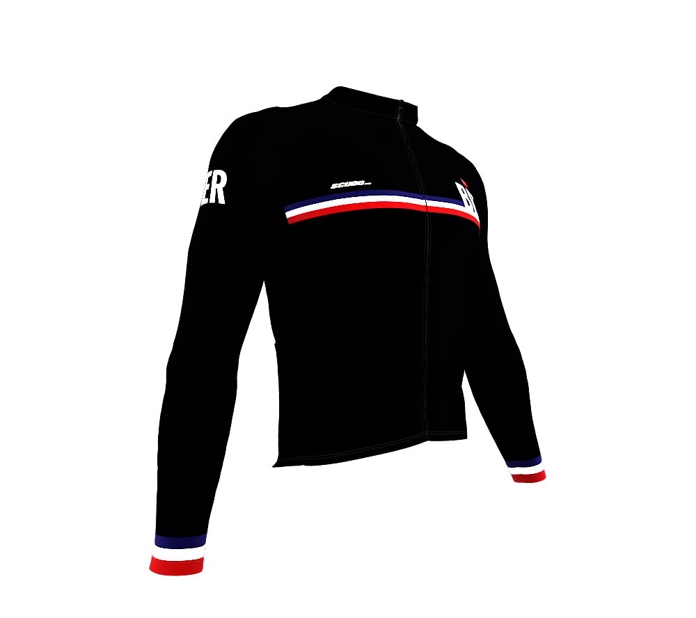 ScudoPro Pro Thermal Long Sleeve Cycling Jersey Country CODE Bermuda Black | Men and Women
