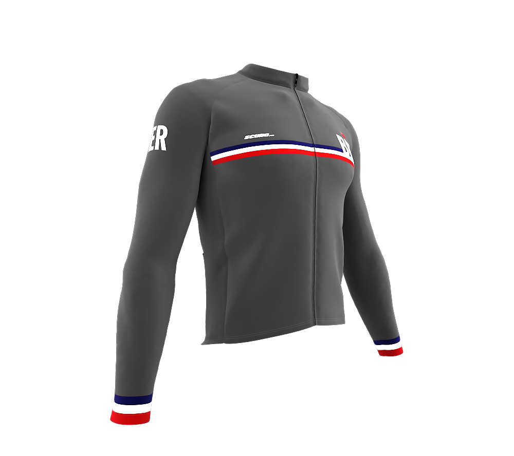 ScudoPro Pro Thermal Long Sleeve Cycling Jersey Country CODE Bermuda Gray | Men and Women