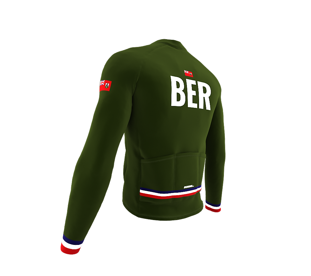 ScudoPro Pro Thermal Long Sleeve Cycling Jersey Country CODE Bermuda Green | Men and Women
