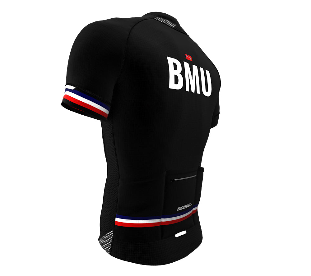 Bermuda Black CODE Short Sleeve Cycling PRO Jersey for Men and Women