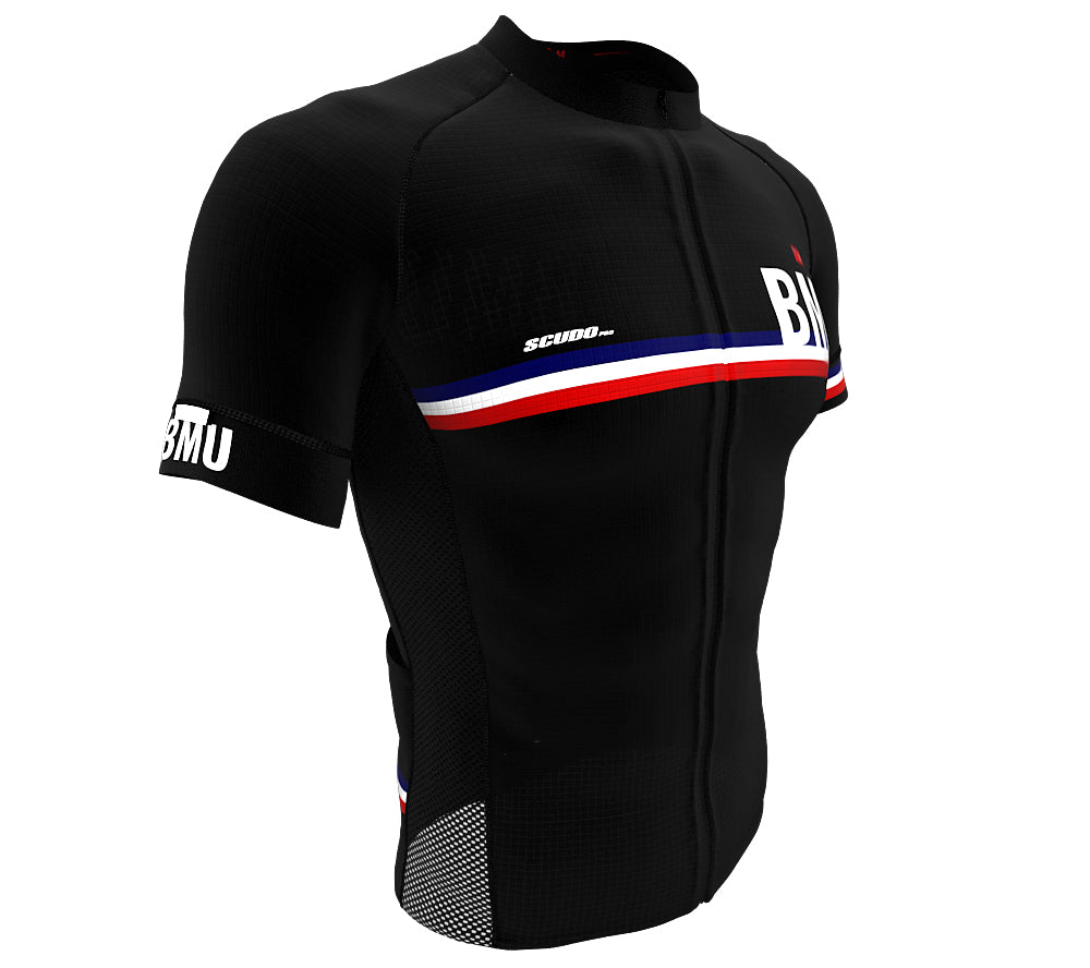 Bermuda Black CODE Short Sleeve Cycling PRO Jersey for Men and Women