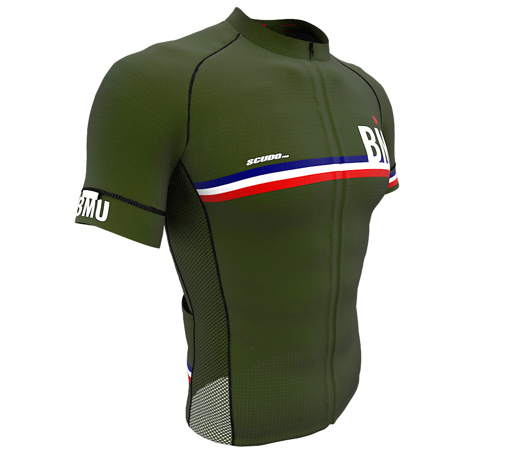 Bermuda Green CODE Short Sleeve Cycling PRO Jersey for Men and Women