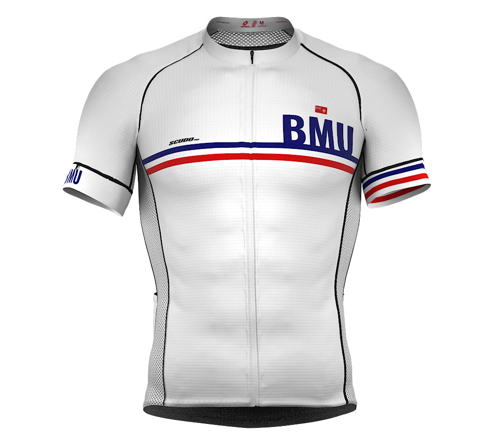 Bermuda White CODE Short Sleeve Cycling PRO Jersey for Men and WomenBermuda White CODE Short Sleeve Cycling PRO Jersey for Men and Women