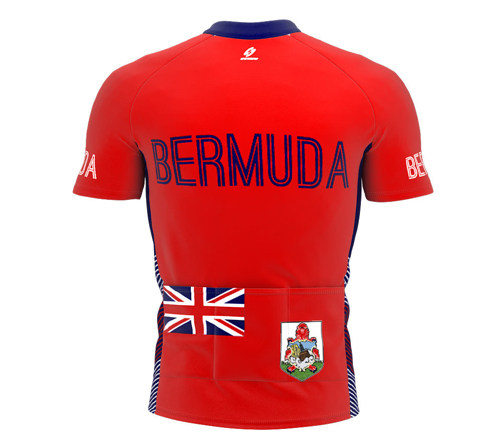 Bermuda  Full Zipper Bike Short Sleeve Cycling Jersey