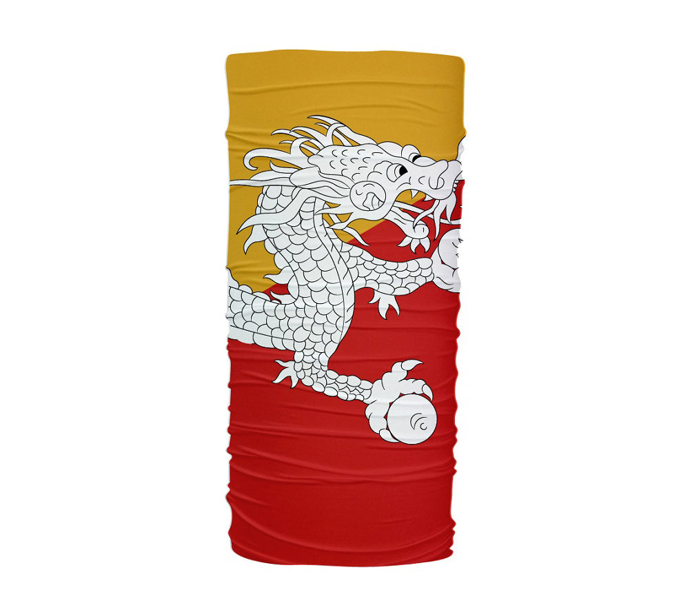 Bhutan Flag Multifunctional UV Protection Headband