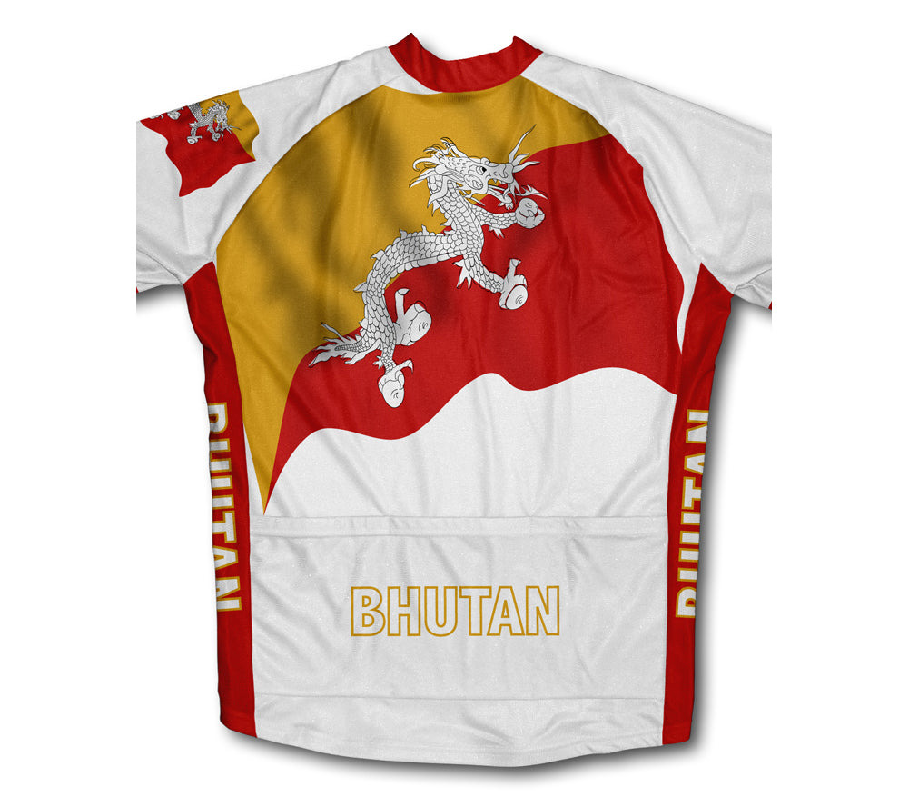 Bhutan Flag Cycling Jersey for Men and Women