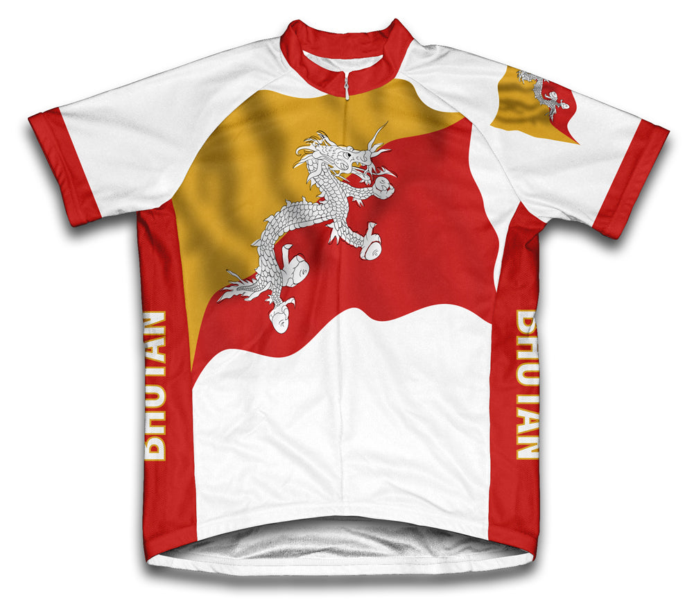 Bhutan Flag Cycling Jersey for Men and Women