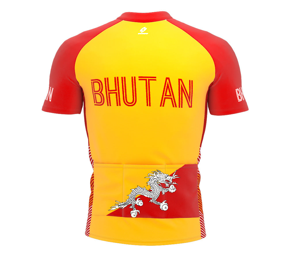 Bhutan  Full Zipper Bike Short Sleeve Cycling Jersey