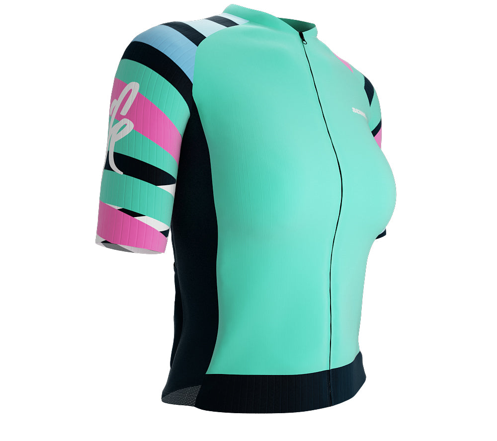 Scudopro Pro-Elite Short Sleeve Cycling Pro Fit Jersey Bike Life for Women