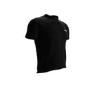 Chroma Contrast |  Short Sleeve Cycling Jersey Black - Black zip - Gray seam | Men and Women