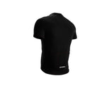 Chroma Contrast |  Short Sleeve Cycling Jersey Black - Black zip - Red seam | Men and Women