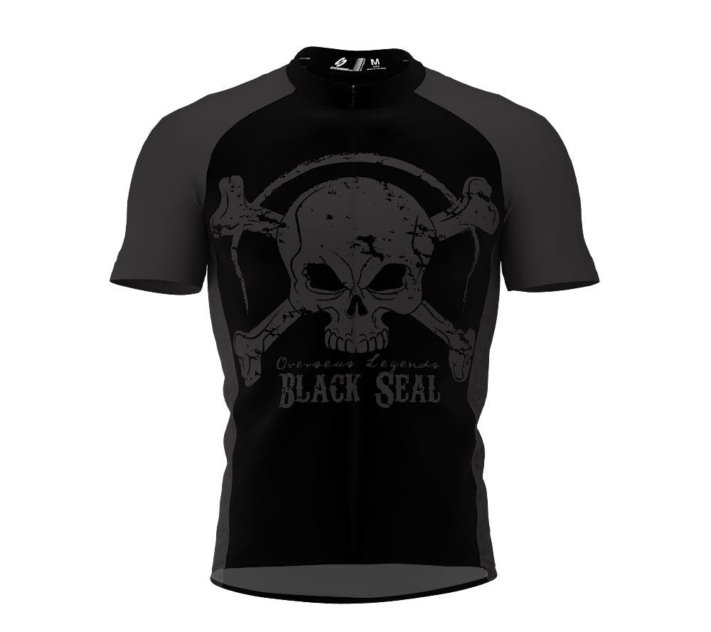Black Seal Cycling Jersey Short Sleeve for Men and Women